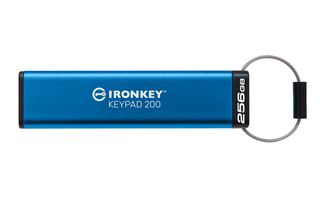 Kingston Technology IronKey Keypad 200 μονάδα USB flash 256 GB USB Τύπου-A 3.2 Gen 1 (3.1 Gen 1) Μπλε