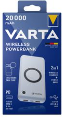 Varta 57909 101 111 power bank Power Bank λιθίου (LiPo) 20000 mAh Ασύρματη φόρτιση Λευκό