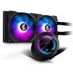 Gigabyte Aorus Waterforce 280 Υδρόψυξη Επεξεργαστή Διπλού Ανεμιστήρα 140mm για Socket AM4/AM5/1200/115x με ARGB Φωτισμό