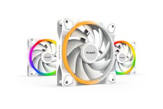 Be Quiet Light Wings High Speed Case Fan 120mm με ARGB Φωτισμό και Σύνδεση 4-Pin PWM 3τμχ Λευκό