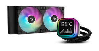 Deepcool LP240 Υδρόψυξη Επεξεργαστή Διπλού Ανεμιστήρα 120mm για Socket AM4/AM5/1700/1200/115x ARGB R-LP240-BKMSNC-G-1