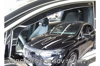 Heko ΑΝΕΜΟΘΡΑΥΣΤΕΣ ΓΙΑ MERCEDES EQS SUV 5D 2022+ ΣΕΤ ΑΥΤΟΚΙΝΗΤΟΥ ΑΠΟ ΕΥΚΑΜΠΤΟ ΦΙΜΕ ΠΛΑΣΤΙΚΟ HEKO - 4 ΤΕΜ.