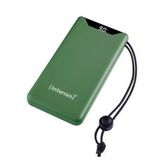 Intenso F10000 Power Bank 10000mAh 20W, USB-A και USB-C Quick Charge 3.0 Πράσινο