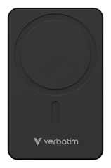 Powerbank Verbatim Charge 'n' Go Essentials 5000mAh Ασύρματη φόρτιση Μαύρο