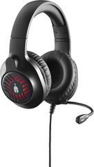 Gaming Headset Spartan Gear- Medusa Wired PC, PS4, PS5, xbox, switch, Black