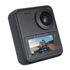 Kandao QooCam 3 Action Camera 5K Λήψης 360° Υποβρύχια με WiFi Μαύρη με Οθόνη Αφής 1.9"