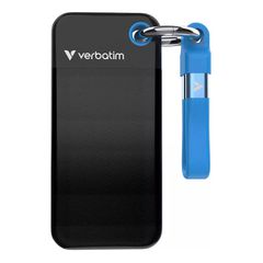 Verbatim Pocket USB 3.2 / USB-C Εξωτερικός SSD 1TB M.2 Black/Blue