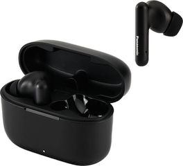 Panasonic B110W In-ear Bluetooth Handsfree Ακουστικά με Αντοχή στον Ιδρώτα και Θήκη Φόρτισης Μαύρα