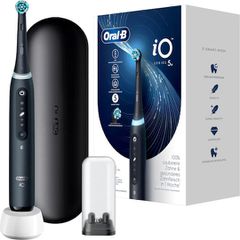Oral-B iO Series 5 Ηλεκτρική Οδοντόβουρτσα με Αισθητήρα Πίεσης και Θήκη Ταξιδίου Matt Black
