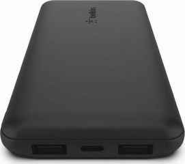 Belkin Boost Charge 10K Power Bank 10000mAh 15W με 2 Θύρες USB-A και Θύρα USB-C Μαύρο