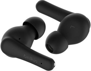 Belkin SoundForm Rhythm In-ear Bluetooth Handsfree Ακουστικά με Αντοχή στον Ιδρώτα και Θήκη Φόρτισης Μαύρα