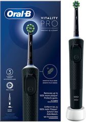 Oral-B Vitality Pro Protect X Clean Ηλεκτρική Οδοντόβουρτσα με Χρονομετρητή Μαύρη