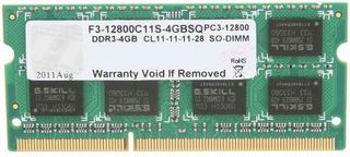 G.Skill 4GB DDR3 RAM με Ταχύτητα 1600 για Laptop (F3-12800CL11S-4GBSQ)