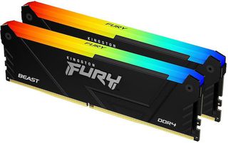 Kingston Fury Beast 64GB DDR4 RAM με 2 Modules (2x32GB) και Ταχύτητα 3200 για Desktop (KF432C16BB2AK2/64)