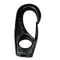 Γάντζος με Μάτι, Ø14x68mm, γ/Σχοινί Ø10mm, PA, Μαύρος