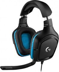 Logitech G432 7.1 Over Ear Gaming Headset με σύνδεση 3.5mm / USB Μπλε