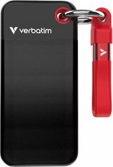 Verbatim Pocket USB 3.2 / USB-C Εξωτερικός SSD 2TB M.2 Black/Red