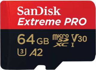 Sandisk Extreme Pro microSDXC 64GB U3 V30 A2 UHS-I με αντάπτορα 200MB/s