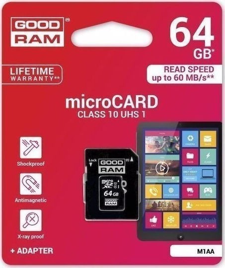 GoodRAM M1AA microSDXC 64GB Class 10 With Adapter