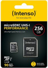 Intenso Class Performance microSDXC 256GB Class 10 U1 UHS-I με αντάπτορα