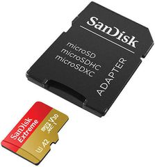 Sandisk Extreme microSDXC 512GB U3 V30 A2 UHS-I με αντάπτορα 190MB/s