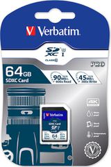 Verbatim Pro SDXC 64GB Class 10 U3 UHS-I