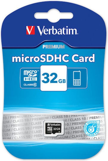 Verbatim Premium microSDHC 32GB Class 10 U1 High Speed