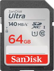 Sandisk Ultra SDXC 64GB Class 10 U1 UHS-I 140MB/s
