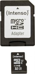 Intenso microSDHC 32GB Class 10 U1 UHS-I με αντάπτορα