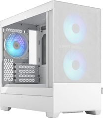 Fractal Design Pop Mini Air Gaming Mini Tower Κουτί Υπολογιστή με Πλαϊνό Παράθυρο και RGB Φωτισμό RGB White TG Clear FD-