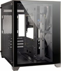 Inter-Tech C-501 Aspect Gaming Mini Tower Κουτί Υπολογιστή με Πλαϊνό Παράθυρο Μαύρο