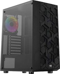 Aerocool Hive FRGB v3 Gaming Midi Tower Κουτί Υπολογιστή με Πλαϊνό Παράθυρο Μαύρο ACCM-PV27013.11