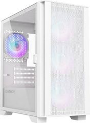 Montech AIR 100 ARGB Gaming Mini Tower Κουτί Υπολογιστή με Πλαϊνό Παράθυρο Λευκό