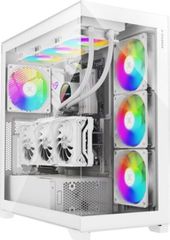 Xilence Xilent Gleam Gaming Midi Tower Κουτί Υπολογιστή με Πλαϊνό Παράθυρο και RGB Φωτισμό Λευκό X818.W.ARGB