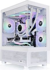 Thermaltake View 170 TG Gaming Micro Tower Κουτί Υπολογιστή με Πλαϊνό Παράθυρο και RGB Φωτισμό Λευκό CA-1Z4-00M6WN-00