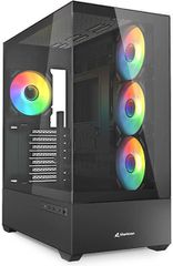 Sharkoon AK6 RGB Midi Tower Κουτί Υπολογιστή Μαύρο
