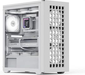 Aerocool D502A V1 Gaming Midi Tower Κουτί Υπολογιστή με Πλαϊνό Παράθυρο Λευκό
