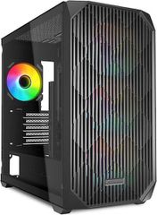 Sharkoon MK3 RGB Gaming Micro Tower Κουτί Υπολογιστή με Πλαϊνό Παράθυρο Μαύρο