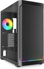 Sharkoon AK4W RGB Strip Gaming Midi Tower Κουτί Υπολογιστή με Πλαϊνό Παράθυρο Μαύρο