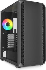 Sharkoon AK2 RGB Gaming Midi Tower Κουτί Υπολογιστή με Πλαϊνό Παράθυρο Μαύρο