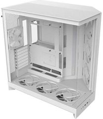 NZXT H9 Flow RGB+ Gaming Midi Tower Κουτί Υπολογιστή με Πλαϊνό Παράθυρο Λευκό Ματ CM-H92FW-P1