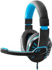 Esperanza Crow (Blue) Over Ear Gaming Headset με σύνδεση 2x3.5mm Μπλε