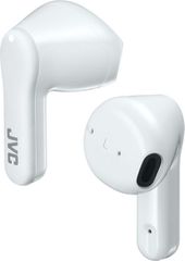 JVC HA-A3T Earbud Bluetooth Handsfree Ακουστικά με Αντοχή στον Ιδρώτα και Θήκη Φόρτισης Λευκά