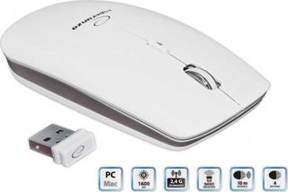 Esperanza Wireless 4D Optical Mouse Suturn Ασύρματο Mini Ποντίκι Λευκό