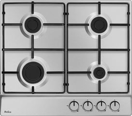 Amica PGA6100BPR Εστία Υγραερίου Αυτόνομη Inox 59x52εκ. Ασημί