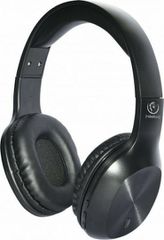 Rebeltec Vela Ασύρματα / Ενσύρματα Over Ear Ακουστικά με 6 ώρες Λειτουργίας Μαύρα