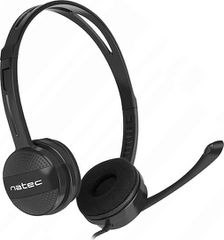 Natec Canary On Ear Multimedia Ακουστικά με μικροφωνο και σύνδεση 3.5mm Jack
