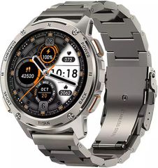 MaxCom FW110 Titan Chronos Titanium Smartwatch με SIM και Παλμογράφο (Ασημί)