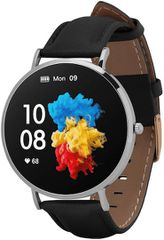 Garett Verona 50mm Smartwatch με Παλμογράφο (Ασημί)