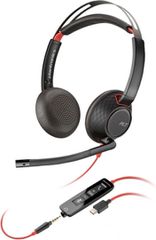 Poly Blackwire 5220 On Ear Multimedia Ακουστικά με μικρόφωνο και σύνδεση USB-C